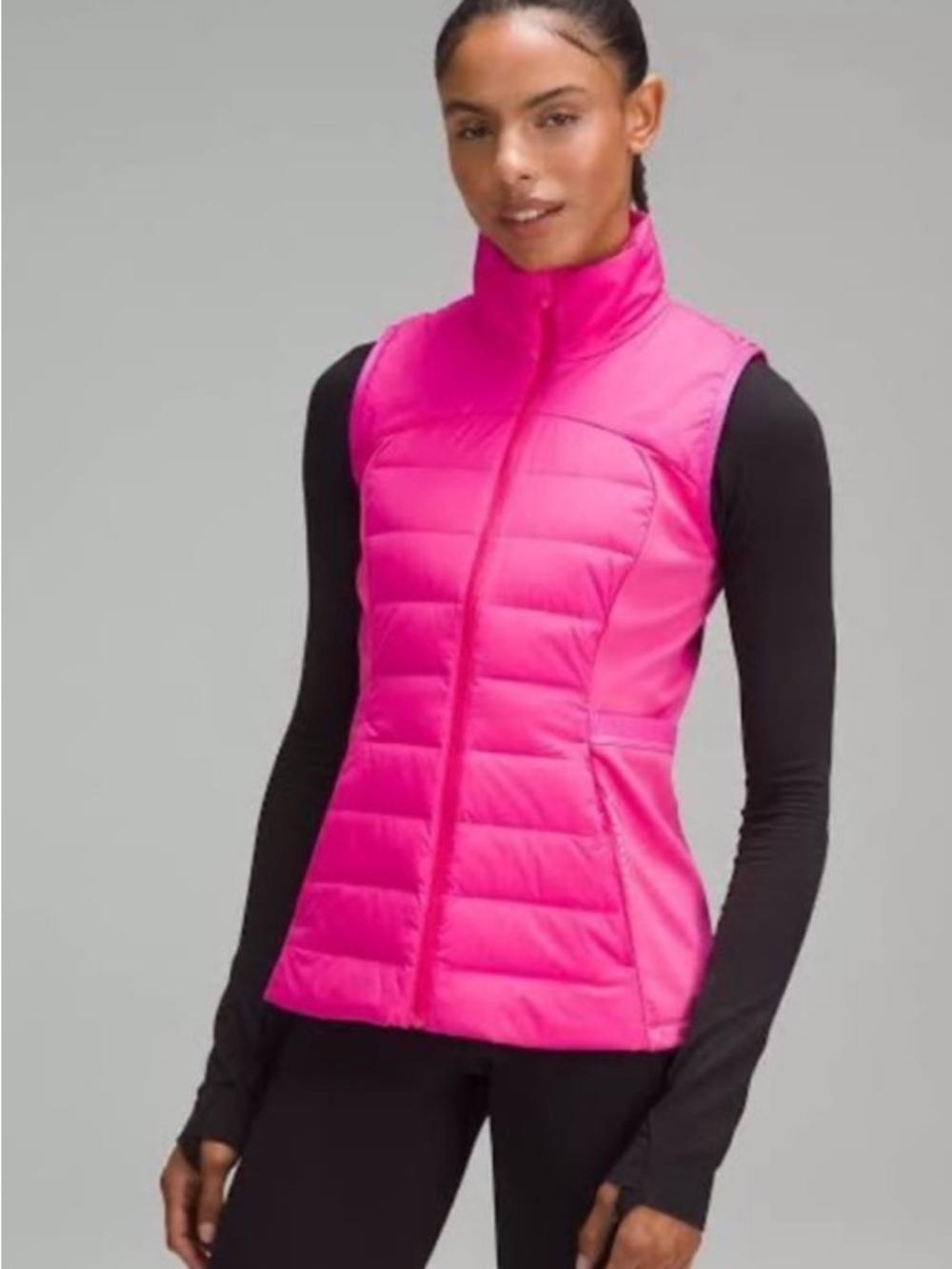 lululemon athletica Hot Pink Quilted Sleeveless Vest